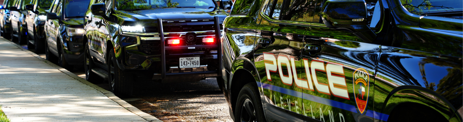 Levelland Police Department patrol vehicles